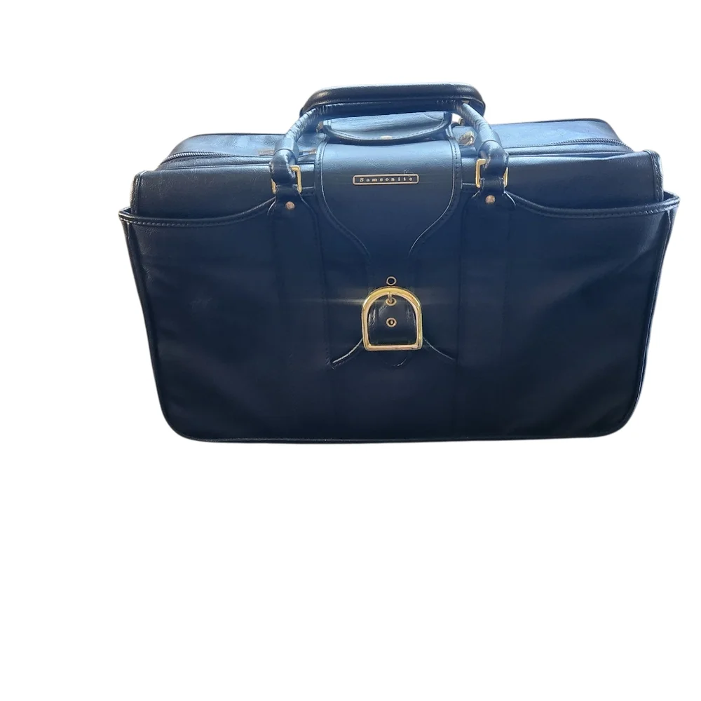 Black Samsinite Leather Men's Bag - Picture 2 of 14